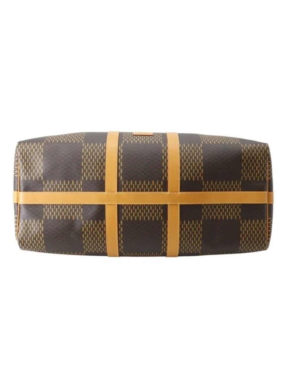 Louis Vuitton Boston Bag Damier Ebene Giant Monogram Keepall Bandouliere 50